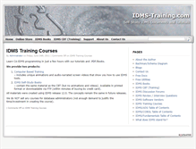 Tablet Screenshot of idms-training.com